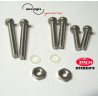Visserie montage fixation cellule phono platine vis écrous inox, rondelles nylon