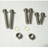 Visserie montage fixation cellule phono platine vis écrous inox, rondelles nylon