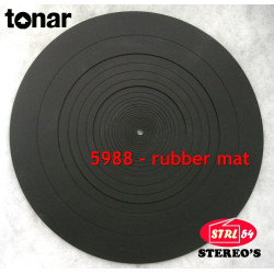 TONAR 5988 RUBBER MAT couvre-plateau platine vinyle disque caoutchouc lourd univ