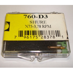 EVG NOS N75-3 stylet spécial 78 tours for SHURE M75 78 rpm special needle stylus