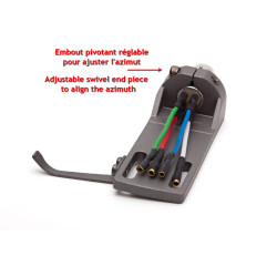 Analogis HS-33 Porte-cellule HQ type A alumimium gris Phono Cartridge Headshell