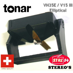 VN35E Stylet pointe diamant ELLIPTIQUE TONAR SWISS pour SHURE V15 III DUAL DN352