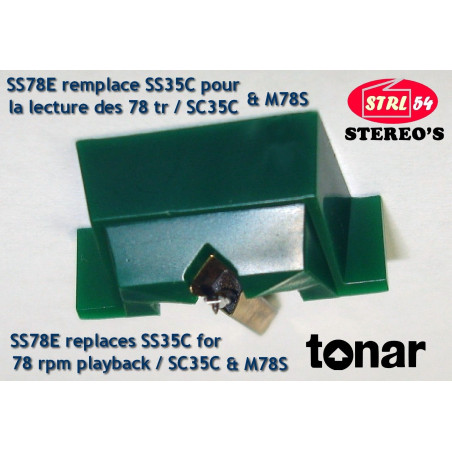 SS78E SS35C Stylet 78 tours TONAR / SHURE SC35C M70BX M78S N78S 78 rpm stylus