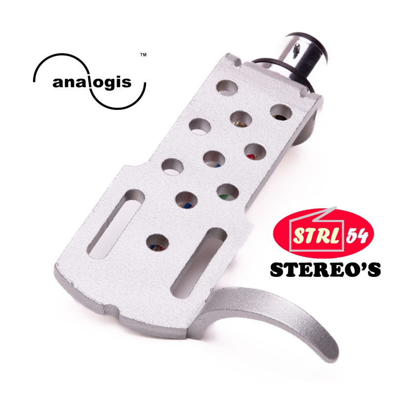 Coquille porte-cellule type Technics SME aluminium argent HS16 Phono Headshell