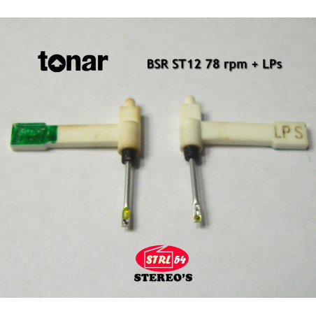 ST12 Tonar saphir SN 78 tr + DS diamant LPs pour BSR