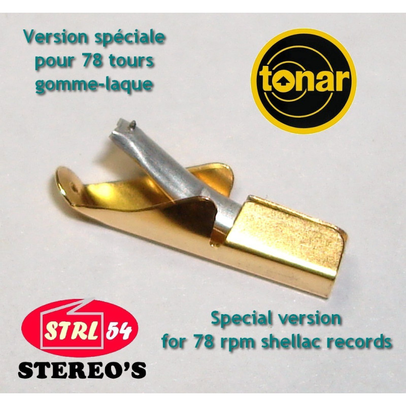 Tonar diamond stylus for SHURE M3D -Spécial 78 tours Shellac 78rpm