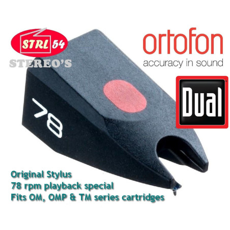 DUAL DN167-DN 167-78 ORTOFON STYLUS 78 Diamant 78 tours /OM OMP TM LM5 ULM 65 66