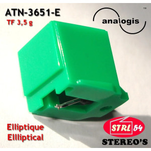 ATN3651-E elliptique for AUDIO-TECHNICA AT3651 aussi ATN3600 ATN90 ATN91 AT-LP60