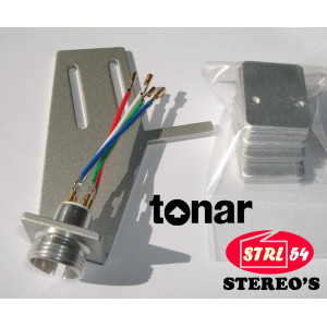 Phono Headshell For LENCO Silver Aluminium TONAR Cartridge Headshell