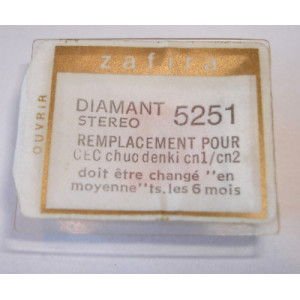 Stylet diamant pour DENON DSN48, JVC DT36, CEC CN1/CN2