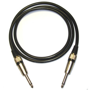 Cordon jack ampli HP câble 1,25 m baffle enceinte guitare & sono CCA 2 x 1,5 mm²
