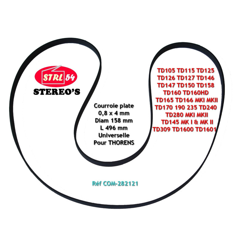 Courroie platine vinyle THORENS | Haute Qualité