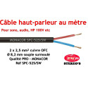 Câble HP Professionnel 2 x 2,5 mm² MONACOR SPC-525/SW