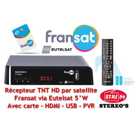 SEDEA SF 4300 HD - Récepteur TNT Satellite FRANSAT