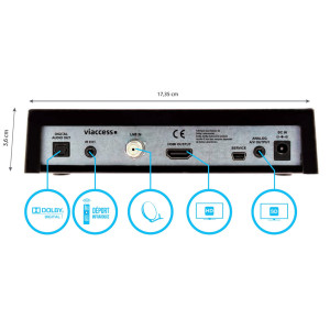 SEDEA SF 4300 HD - Récepteur TNT Satellite FRANSAT