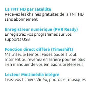 SEDEA SF 4300 HD - Récepteur TNT Satellite FRANSAT