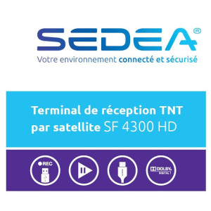 SEDEA SF 4300 HD - Récepteur TNT Satellite FRANSAT