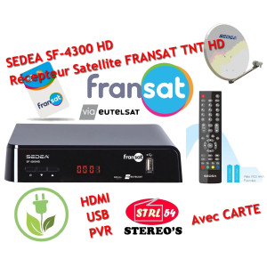 SEDEA SF 4300 HD - Récepteur TNT Satellite FRANSAT