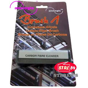 Analogis Brush 1 Brosse antistatique fibres de carbone nettoyage disques vinyle