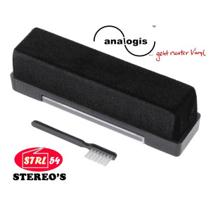 Analogis Brush 3 kit brosse velours nettoyage disque vinyle + brossette  stylet