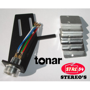 Coquille porte-cellule pr LENCO Black aluminium TONAR Phono Cartridge Headshell