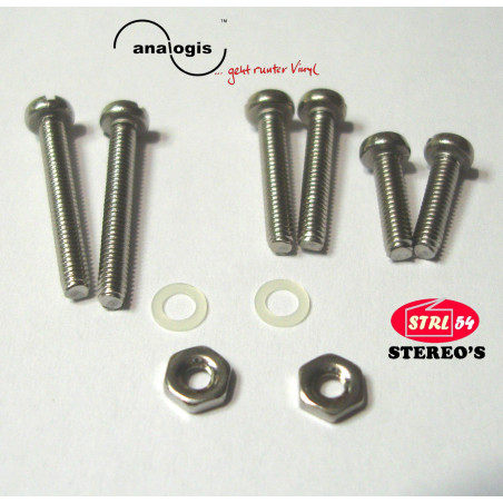 Phono Cartridge Mounting Screw Set | Analogis