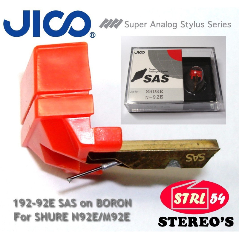 JICO SAS on Boron stylus for SHURE N92E M92E M99E N104E
