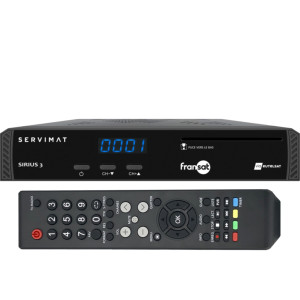 SERVIMAT SIRIUS 3 HD | Récepteur TNT Satellite FRANSAT