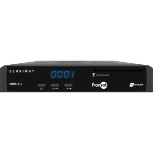 SERVIMAT SIRIUS 3 HD | Récepteur TNT Satellite FRANSAT
