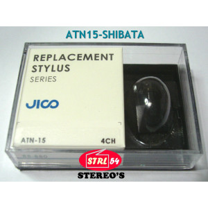 ATN15 SHIBATA 4CH JICO Stylet pr AUDIO-TECHNICA AT15SA, compatible ATN20 AT20SLA