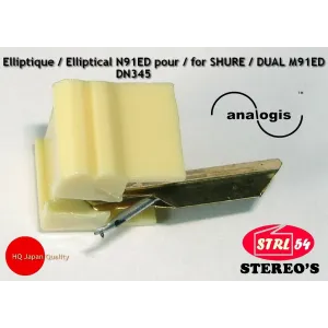 Stylet Diamant Elliptique N91ED pour SHURE M91ED | Analogis