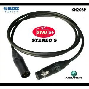 Cordon XLR Klotz MY206UP Neutrik - Qualité pro sur mesure