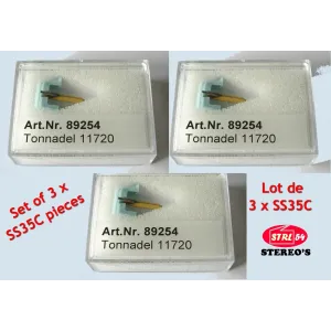 Lot de 3 stylets pour cellule SHURE SC35C | Qualité DJ