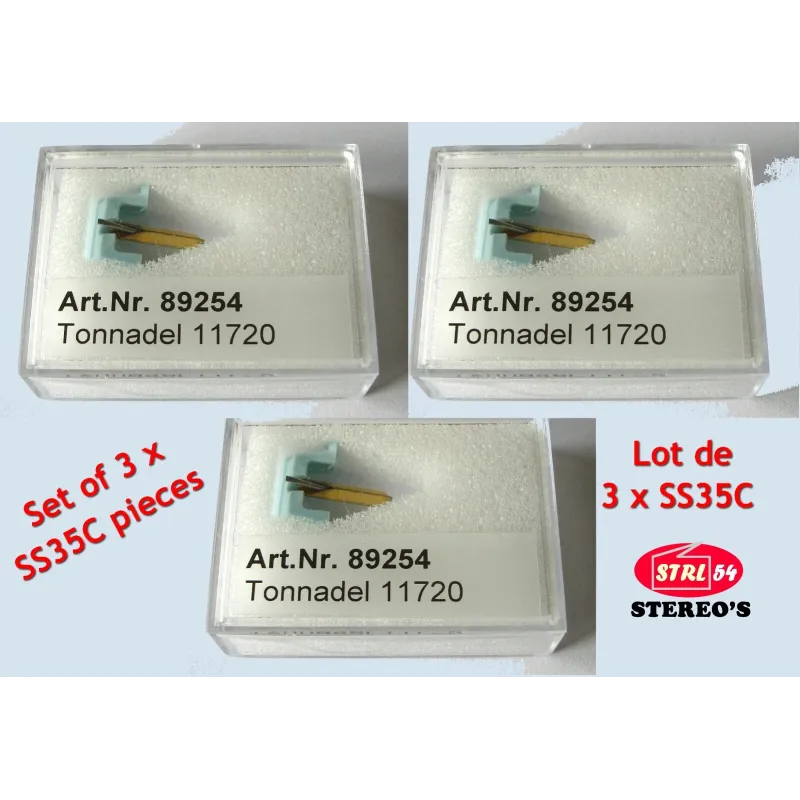 Set of 3 Styli for SHURE SC35C Cartridge | DJ Quality