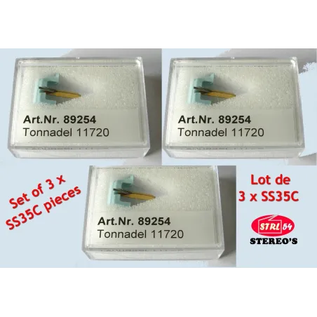 Set of 3 Styli for SHURE SC35C Cartridge | DJ Quality