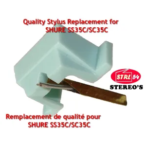 Set of 3 Styli for SHURE SC35C Cartridge | DJ Quality