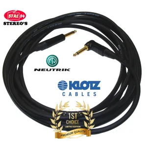Câble guitare Klotz AC110 Jack Neutrik Gold - Pro