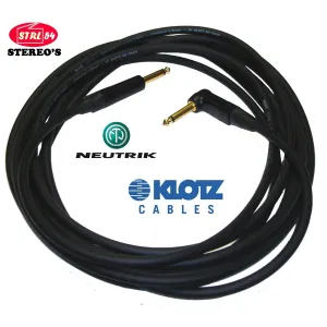 Câble guitare Klotz AC110 Jack Neutrik Gold - Pro