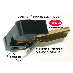 Stylet diamant elliptique N75ED II pour SHURE M75ED | Analogis