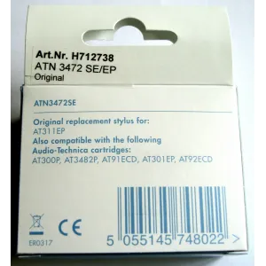 Stylet Original Audio-Technica ATN3472SE Elliptique