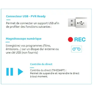 Décodeur TNTSAT SEDEA ST-5300HD - Enregistreur HDMI
