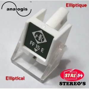 Stylet diamant ELLIPTIQUE FF15E N15E pour ORTOFON N15 NF15 F15 FF15 D VMS series