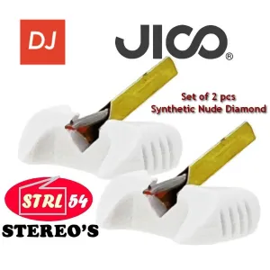 JICO 192-WHLB SD 2PCS SHURE WhiteLabel Ae10719 Nude Diamond DJ custom Stylus
