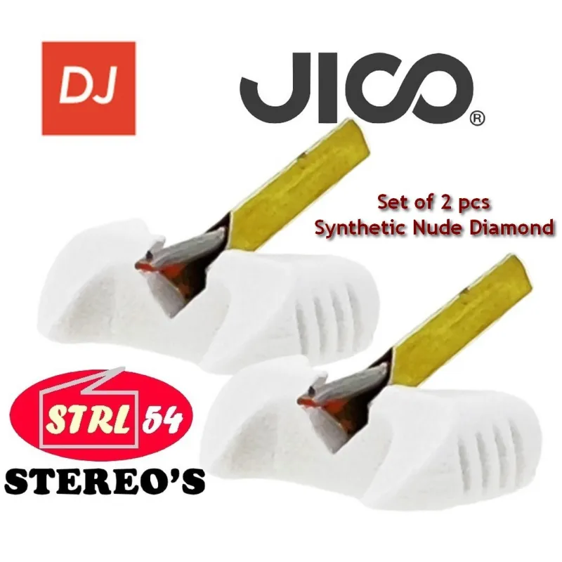 JICO 192-WHLB SD 2PCS SHURE WhiteLabel Ae10719 Nude Diamond DJ custom Stylus