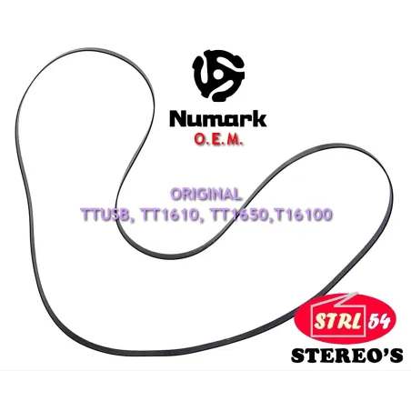 Courroie O.E.M. ORIGINAL pour platines NUMARK TTUSB, TT1610, TT1650, T16100