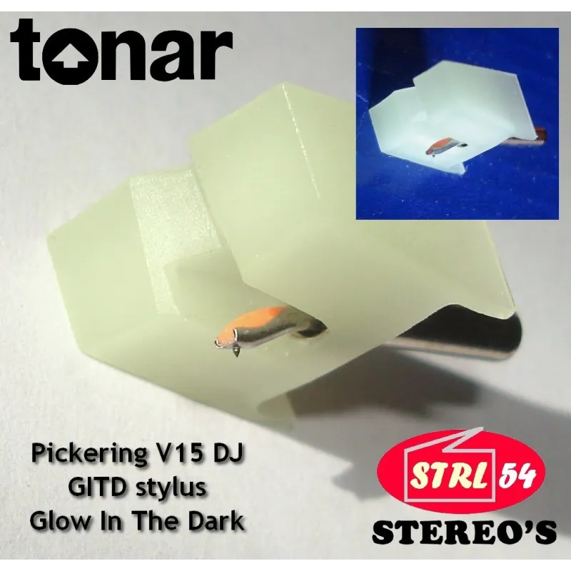 Stylet Tonar Pickering V15 DJ Glow In The Dark GITD stylus D1507 Dual DN 311 315