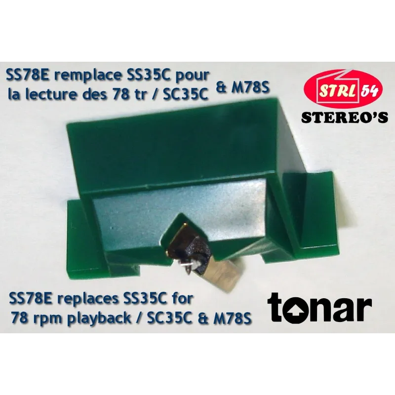 SS78E SS35C Stylet 78 tours TONAR / SHURE SC35C M70BX M78S N78S 78 rpm stylus