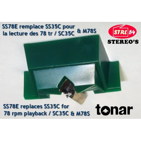 SS78E SS35C Stylet 78 tours TONAR / SHURE SC35C M70BX M78S N78S 78 rpm stylus