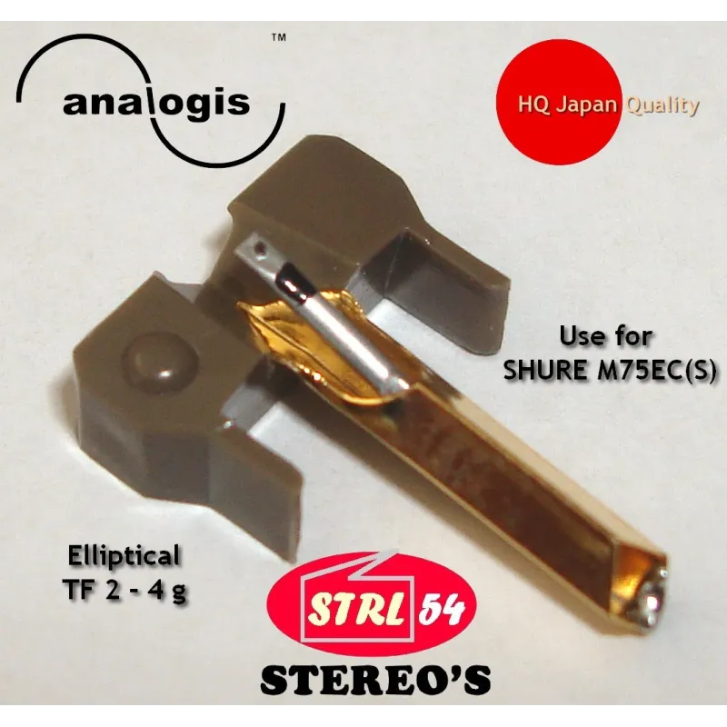 Stylet ELLIPTIQUE type SHURE N75EC M75ECS M81EC REALISTIC R25EC M75 N75 DN325