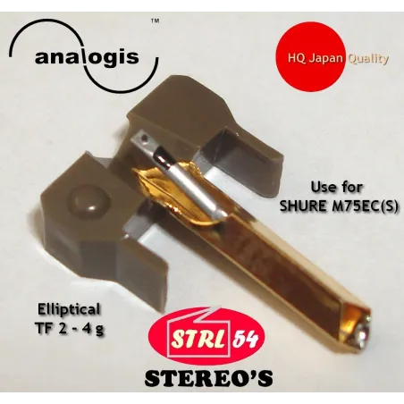 Stylet ELLIPTIQUE type SHURE N75EC M75ECS M81EC REALISTIC R25EC M75 N75 DN325